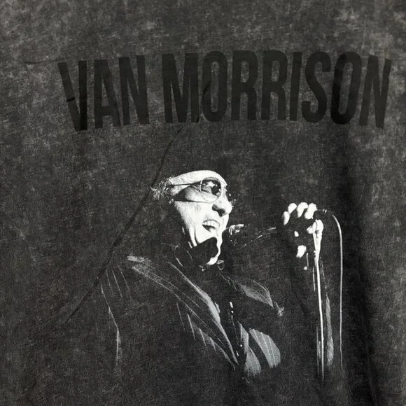 Van Morrison Graphic Vintage Style Acid wash T-shirt size XL - Picture 2 of 4